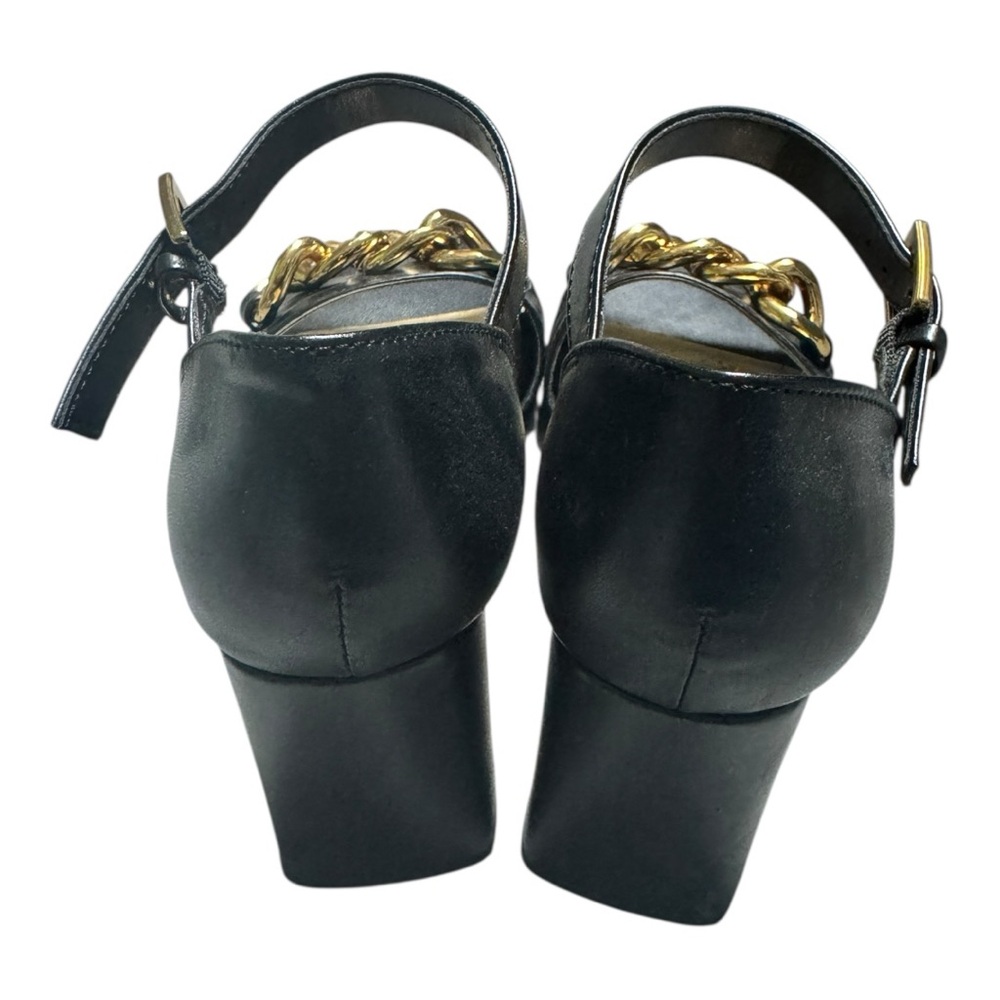Nine West Black and Gold Chain Detail Women's Heels size 8 - Picture 5 of 5